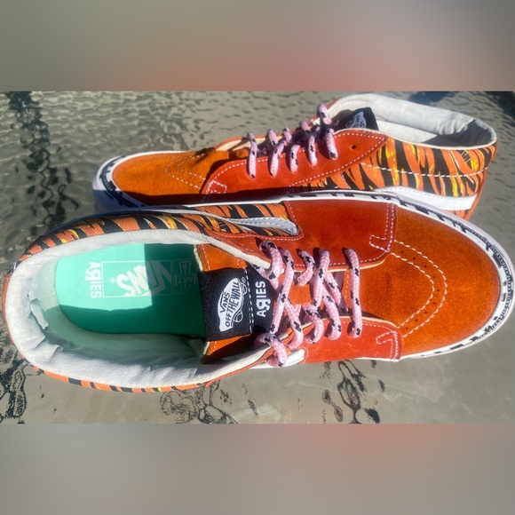 Rare Vans OG SK8-Mid Lx (Aries) Tiger Bright Men’s Size 9 Women’s Size 11 🔥🔥🔥 - Picture 8 of 16
